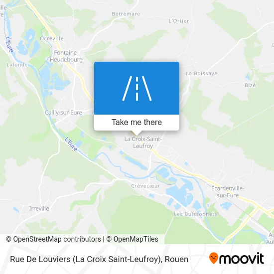 Rue De Louviers (La Croix Saint-Leufroy) map
