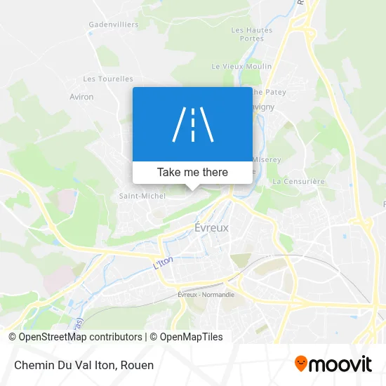 Chemin Du Val Iton map