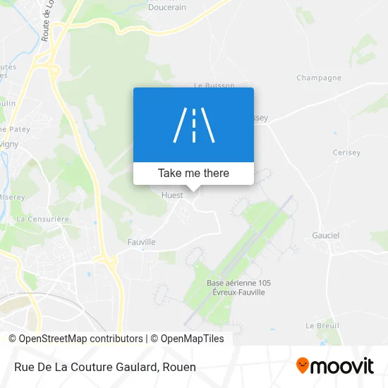 Rue De La Couture Gaulard map