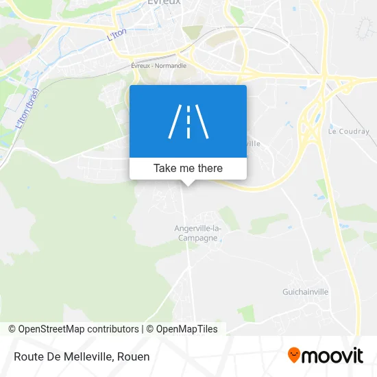 Route De Melleville map