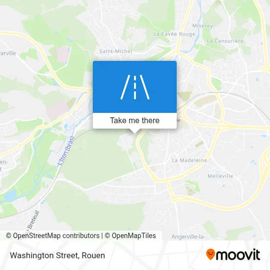 Rue De Washington map