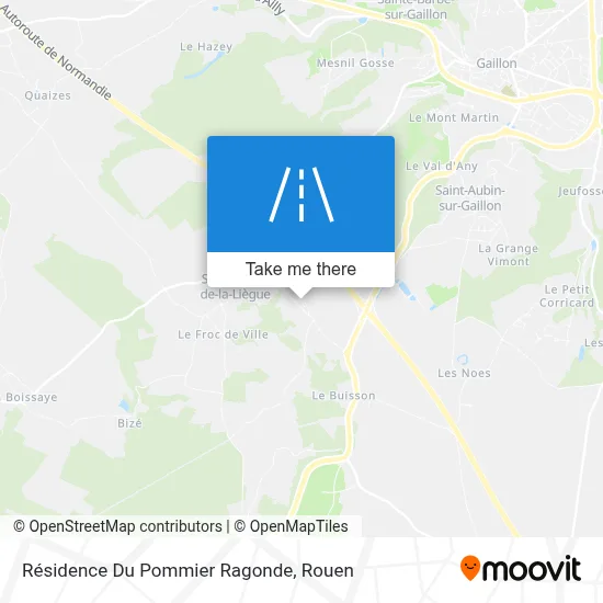 Résidence Du Pommier Ragonde map