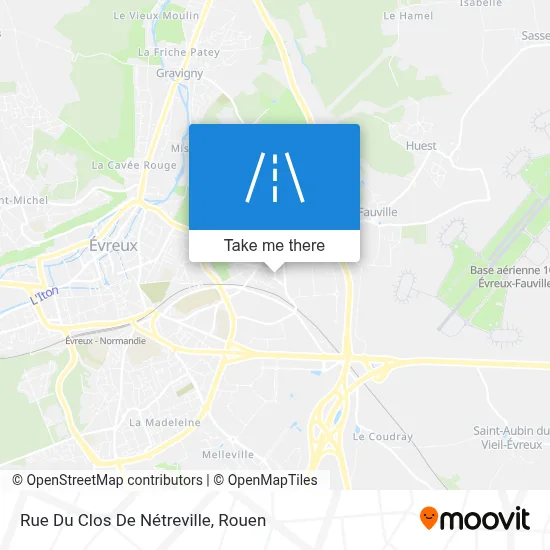 Rue Du Clos De Nétreville map
