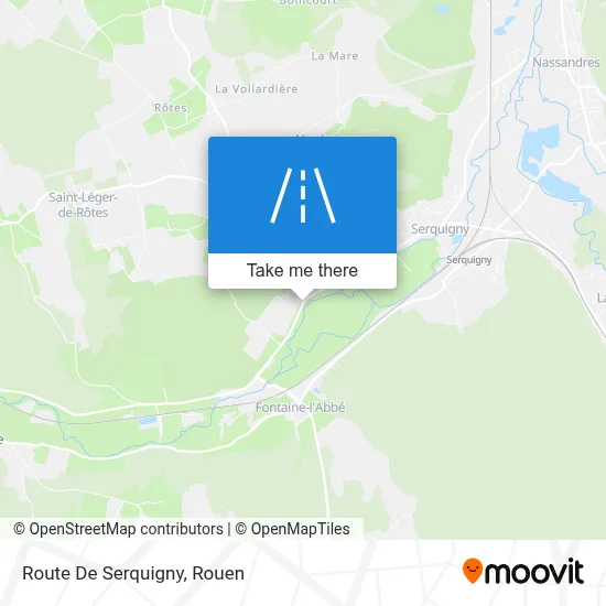 Route De Serquigny map