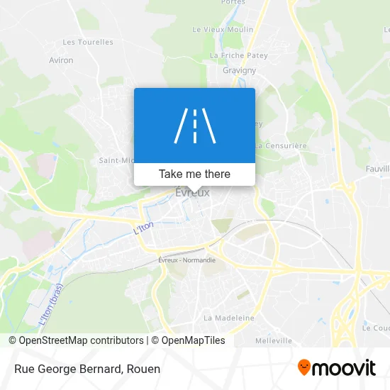 Rue George Bernard map