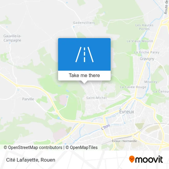 Cité Lafayette map