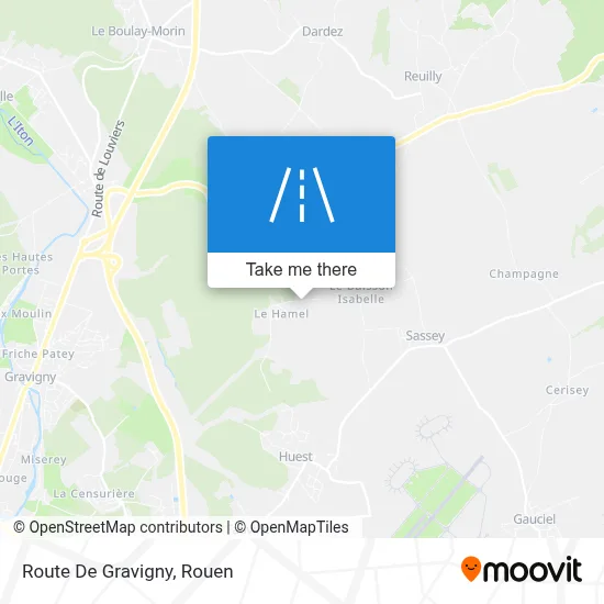 Route De Gravigny map