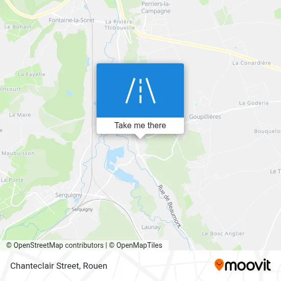 Rue Chanteclair map