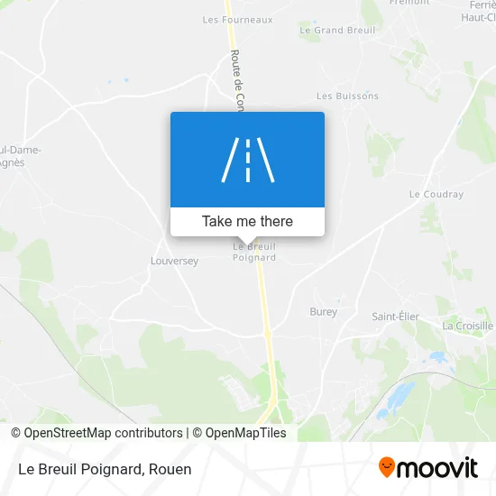 Le Breuil Poignard map