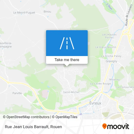 Rue Jean Louis Barrault map