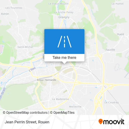 Mapa Rue Jean Perrin
