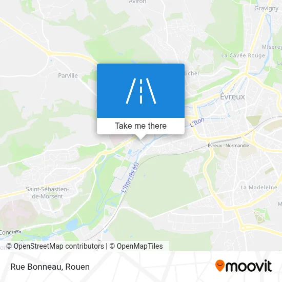 Mapa Rue Bonneau