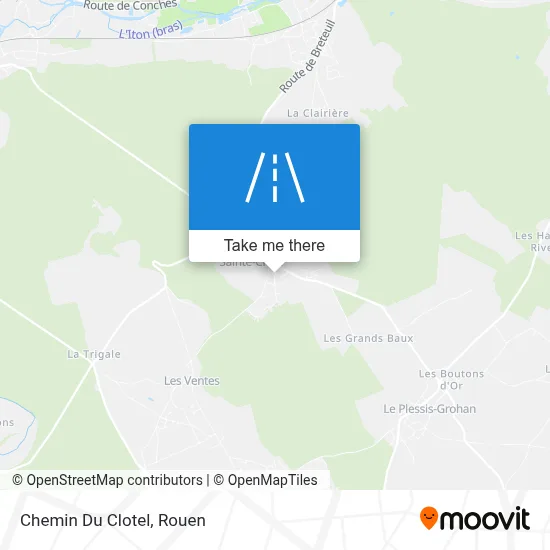 Mapa Chemin Du Clotel
