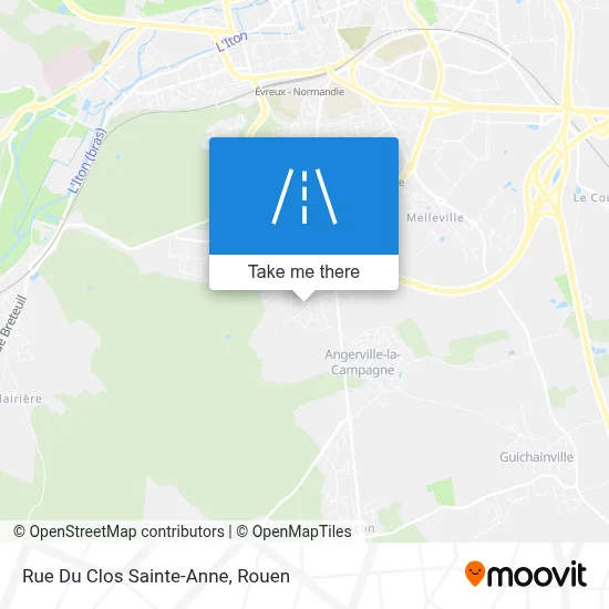 Rue Du Clos Sainte-Anne map