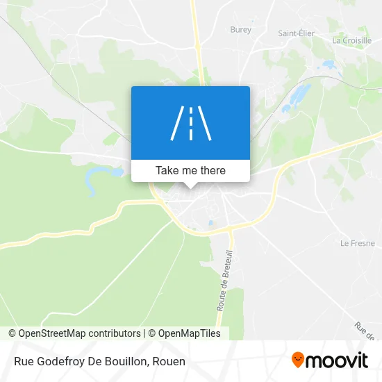 Rue Godefroy De Bouillon map