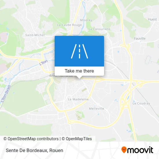 Sente De Bordeaux map