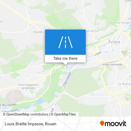 Impasse Louis Braille map