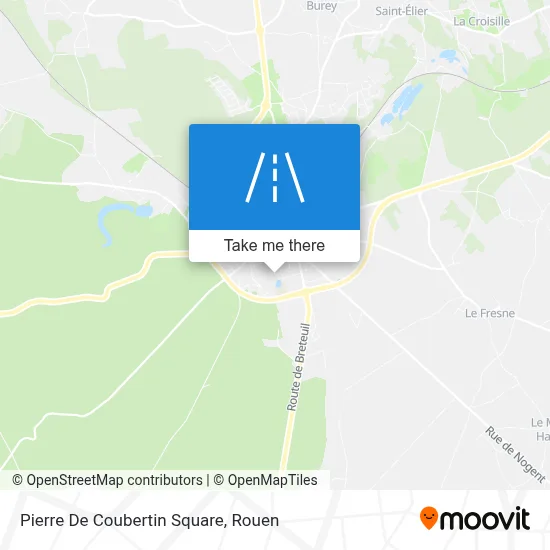 Place Pierre De Coubertin map