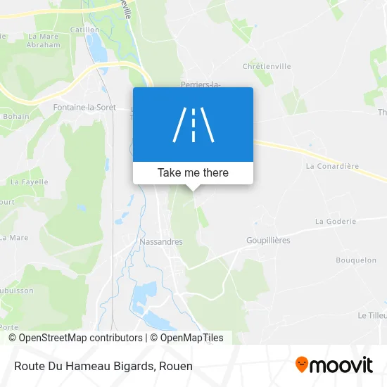 Route Du Hameau Bigards map