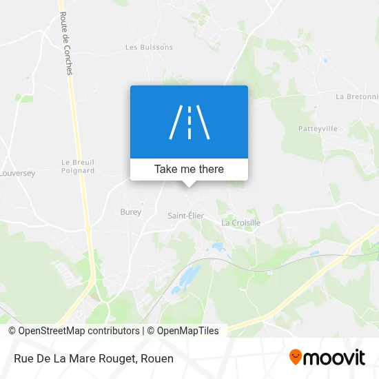 Mapa Rue De La Mare Rouget
