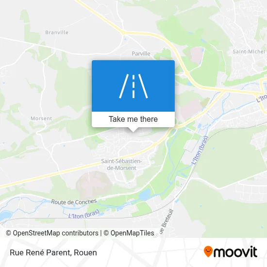 Mapa Rue René Parent