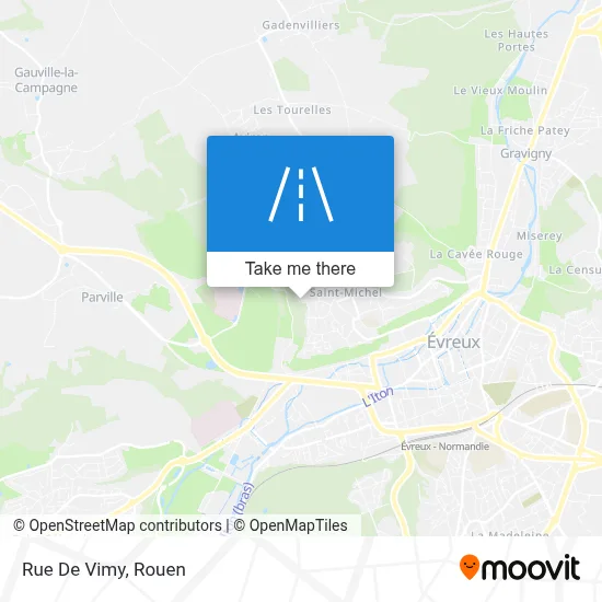 Rue De Vimy map