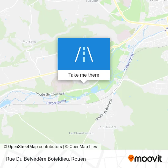 Rue Du Belvédère Boieldieu map