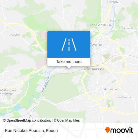 Mapa Rue Nicolas Poussin