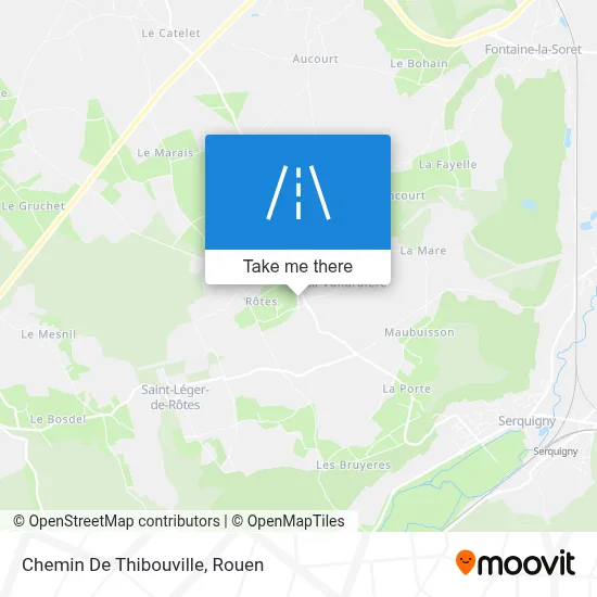 Chemin De Thibouville map
