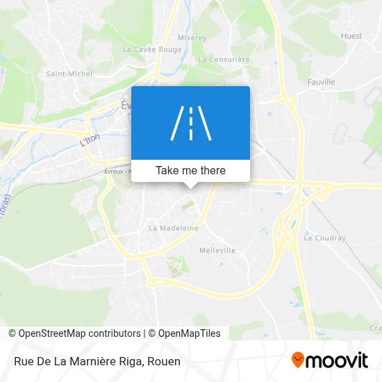 Rue De La Marnière Riga map