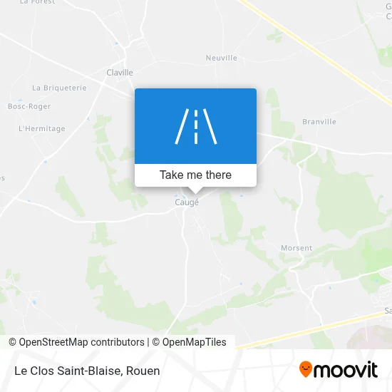 Le Clos Saint-Blaise map