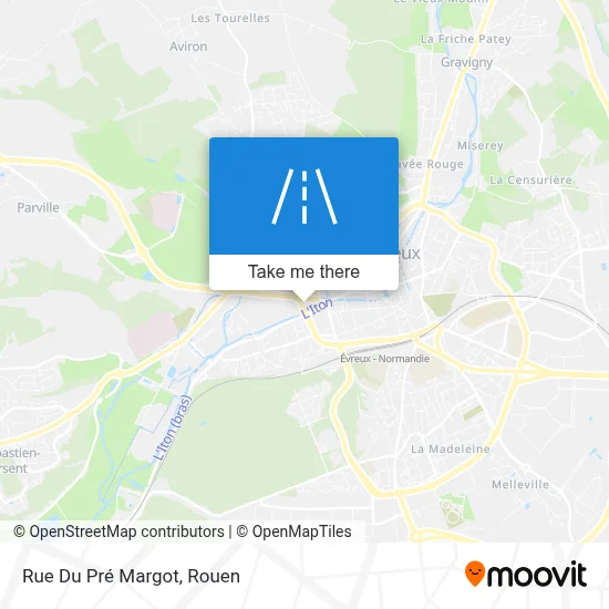 Rue Du Pré Margot map