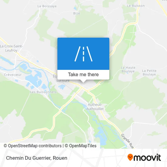 Chemin Du Guerrier map