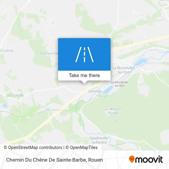 Chemin Du Chêne De Sainte-Barbe map