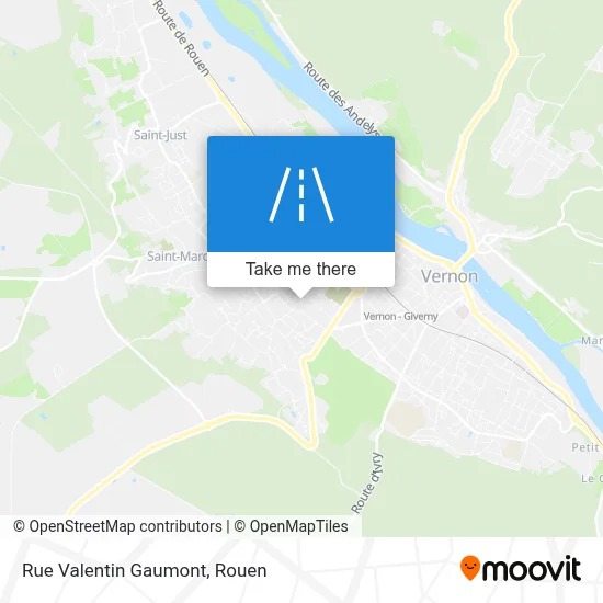 Mapa Rue Valentin Gaumont
