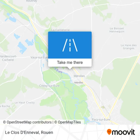 Le Clos D'Enneval map