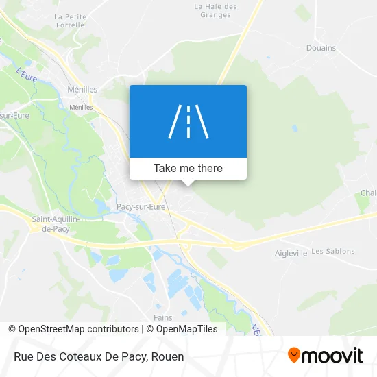 Mapa Rue Des Coteaux De Pacy