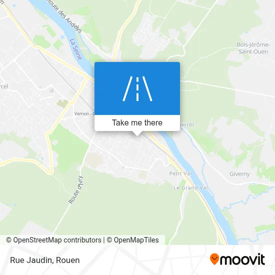 Rue Jaudin map