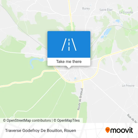 Traverse Godefroy De Bouillon map