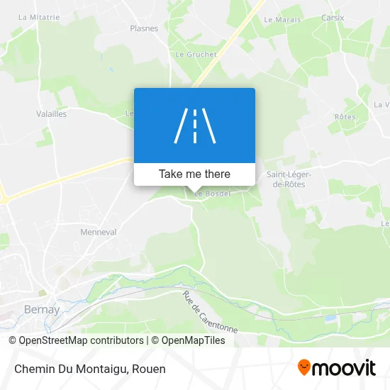 Chemin Du Montaigu map