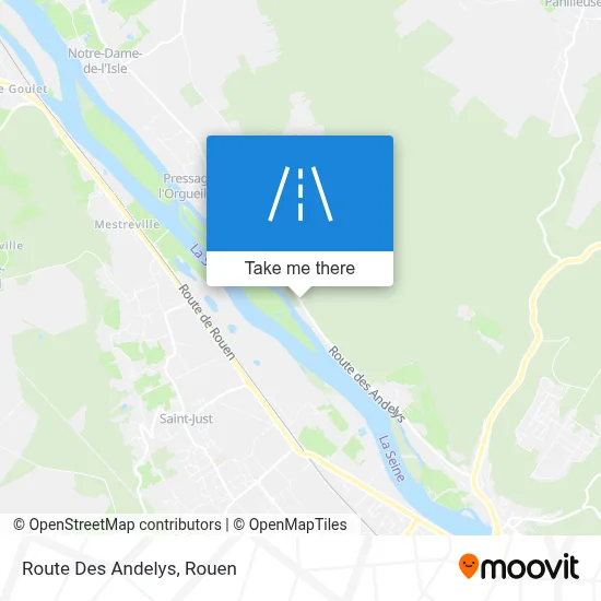Route Des Andelys map