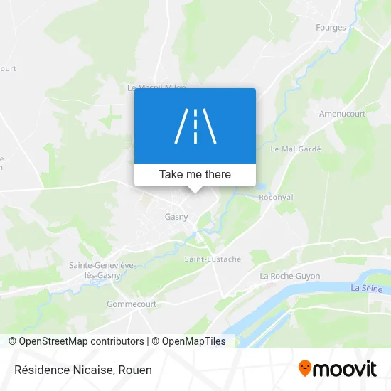 Résidence Nicaise map