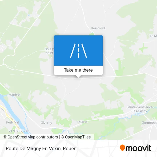 Route De Magny En Vexin map