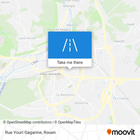 Rue Youri Gagarine map
