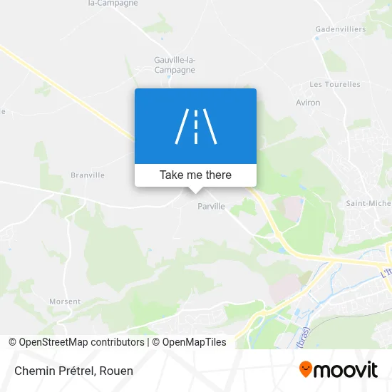 Chemin Prétrel map