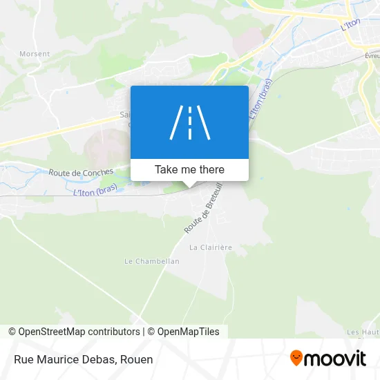 Rue Maurice Debas map