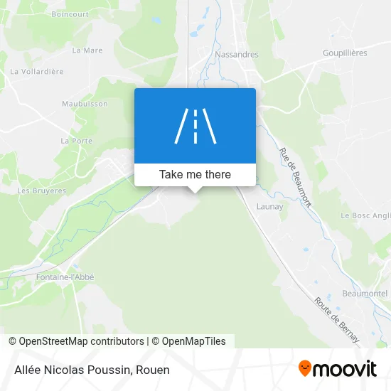 Allée Nicolas Poussin map