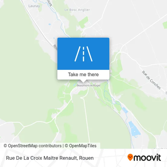 Rue De La Croix Maître Renault map