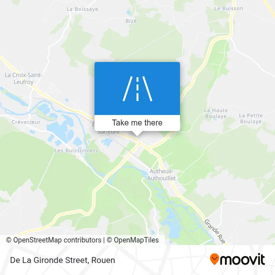 Mapa Rue De La Gironde