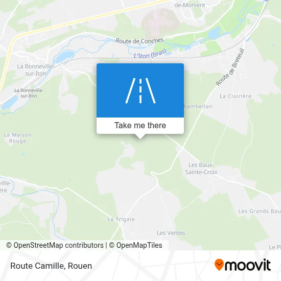 Route Camille map